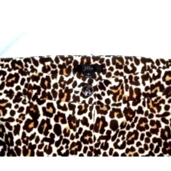 🆕 J CREW Leopard Print Slim Pants Size 2 Style M2017 - Picture 9 of 10